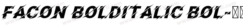 facon bolditalic bol字体转换